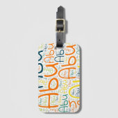 Étiquette À Bagage Abu (Devant Vertical)