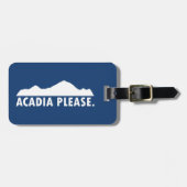 Étiquette À Bagage Acadia s'il vous plaît (Devant horizontal)