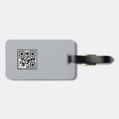 Étiquette À Bagage Accents Abstraits simples et modernes Initiales Co (Dos horizontal)