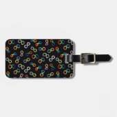 Étiquette À Bagage Acceptation autistique | Ajouter des informations  (Devant horizontal)