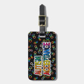 Étiquette À Bagage Acceptation autistique | Ajouter un signet d'infor (Devant Vertical)