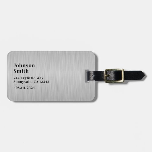 Étiquette À Bagage Accessoire de voyage Custom School Suitcase sac à  (Devant horizontal)