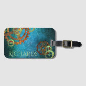 Étiquette À Bagage Accessoires d'horlogerie Steampunk rouillé (Devant Horizontal)