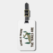 Étiquette À Bagage Accueil Est Où Les Sentiers Sont Randonnées (Devant Vertical)