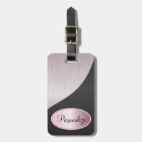 Acier rose de brosse et copie noire