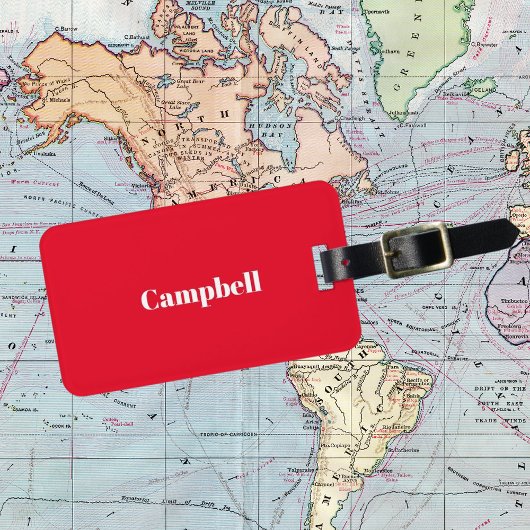 Étiquette À Bagage Acrylique acrylique acrylique sur mesure rouge aff