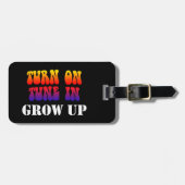 Étiquette À Bagage Activer le réglage dans la croissance (Devant horizontal)