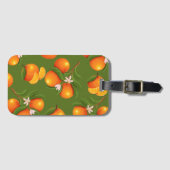 Étiquette À Bagage Actualisation des grands Motifs Oranges (Devant Horizontal)