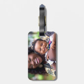 Étiquette À Bagage Add Baby Photo Customize Personalize (Dos Vertical)