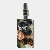 Étiquette À Bagage Add Poddle Photo Personalize Customize (Devant Vertical)