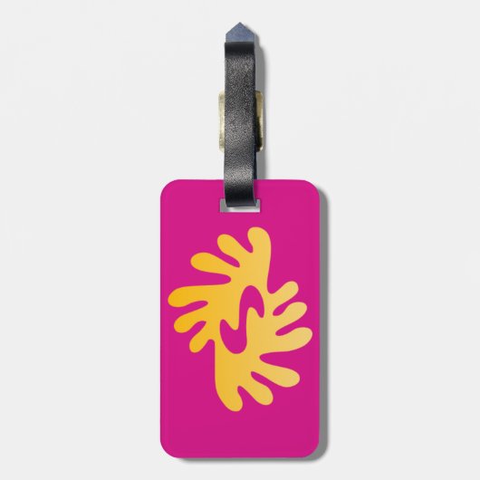 Étiquette À Bagage Adinkra (paix) (Dos Vertical)