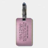 Étiquette À Bagage Adlam Spring Élégant Floral (Dos Vertical)