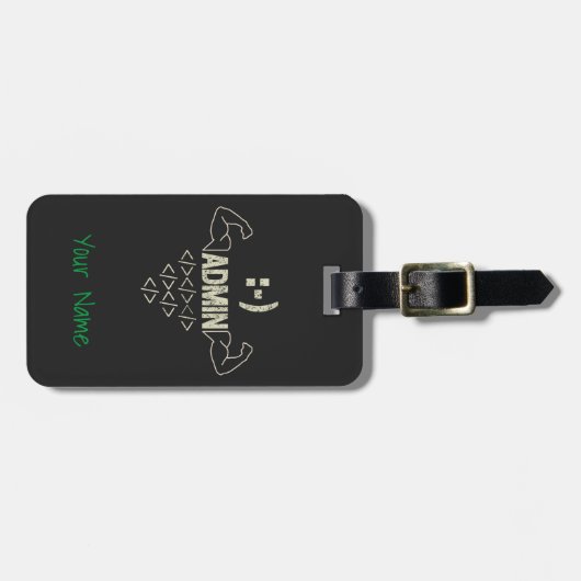 Étiquette À Bagage Administrateur Administrateur IT Sysadmin Informat (Devant horizontal)