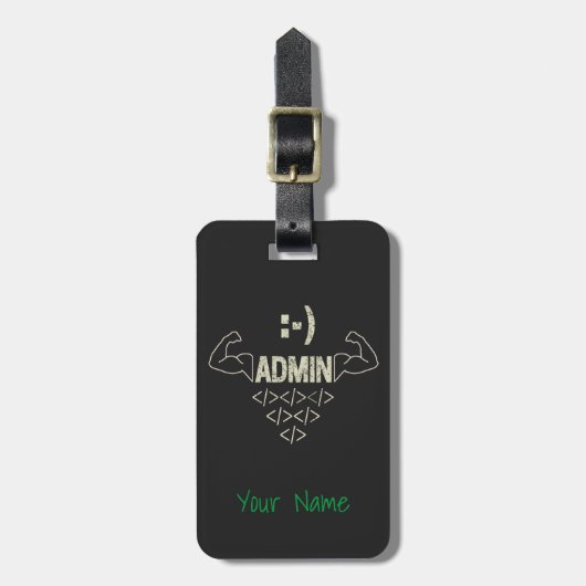 Étiquette À Bagage Administrateur Administrateur IT Sysadmin Informat (Devant Vertical)