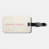 Étiquette À Bagage Adorable Aloha Hawaiian ananas rayé (Dos horizontal)