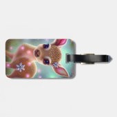 Étiquette À Bagage adorable Fête de Noël (Dos horizontal)