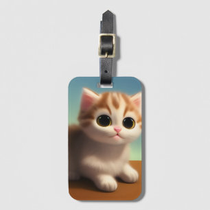 Étiquette À Bagage Adorable Kitten