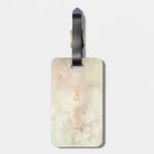 Étiquette À Bagage Adorable Kitty Sur Bokeh (Dos Vertical)