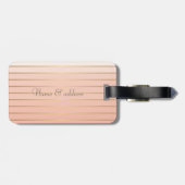 Étiquette À Bagage Adorable Mignonne Oiseaux Sur Les Bandes (Dos horizontal)