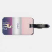 Étiquette À Bagage Adorable Rindeer, Fille Grattée (Dos horizontal)