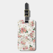 Étiquette À Bagage Adorable robe élégante, Motif Floral Personnalisé (Devant Vertical)