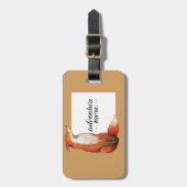 Étiquette À Bagage Adventure Plus Aquarelle Fox (Devant Vertical)