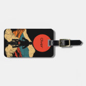 Étiquette À Bagage Adventure Rider Illustration (Devant horizontal)