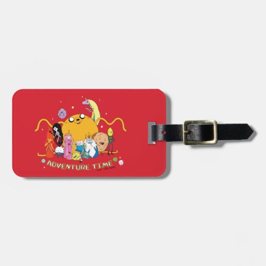 Étiquette À Bagage Adventure Time | Large Jake Group Graphic (Devant horizontal)