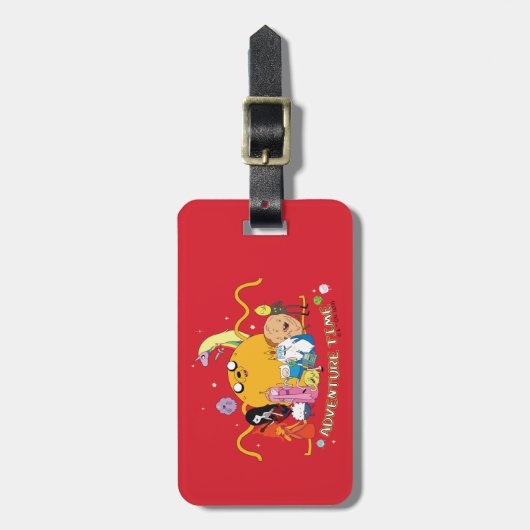 Étiquette À Bagage Adventure Time | Large Jake Group Graphic (Devant Vertical)