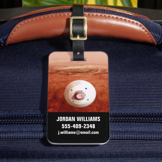 Étiquette À Bagage Aérocoque Avec Perpersévérance Rover Descente Vers (Insitu Rectoal 2)