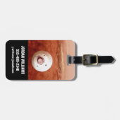 Étiquette À Bagage Aérocoque Avec Perpersévérance Rover Descente Vers (Devant horizontal)