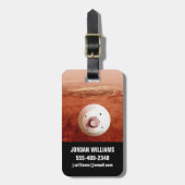 Étiquette À Bagage Aérocoque Avec Perpersévérance Rover Descente Vers (Devant Vertical)