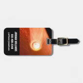 Étiquette À Bagage Aérocoque Avec Perpersévérance Rover Descente Vers (Devant horizontal)