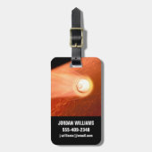 Étiquette À Bagage Aérocoque Avec Perpersévérance Rover Descente Vers (Devant Vertical)