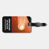 Étiquette À Bagage Aérocoque Avec Perpersévérance Rover Descente Vers (Dos horizontal)