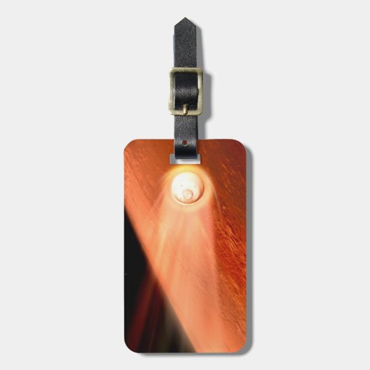 Étiquette À Bagage Aérocoque Avec Perpersévérance Rover Descente Vers (Devant Vertical)