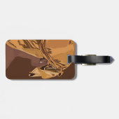 Étiquette À Bagage Aesthetic art Black man with durag artwork (Dos horizontal)