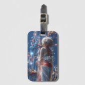 Étiquette À Bagage Aesthetic / Dark Fantasy Girl (Devant Vertical)