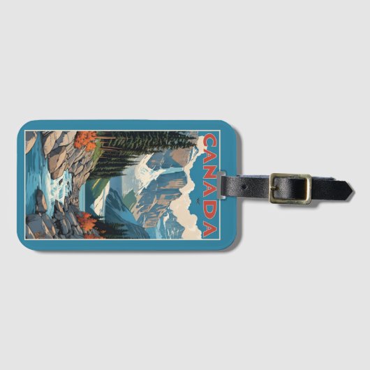 Étiquette À Bagage Affiche Canada Travel (Devant Horizontal)