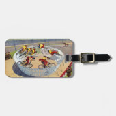 Étiquette À Bagage Affiche De Cirque Des Sept Gaynells Vélos D'Équita (Devant horizontal)