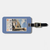 Étiquette À Bagage Affiche de négligence de chemin de fer de côte de (Devant horizontal)