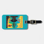 Étiquette À Bagage Affiche de touristes - parc national de Yosemite, (Devant horizontal)