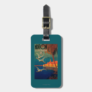 Étiquette À Bagage Affiche de voyage de la Côte d'Azur # 1