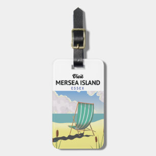 Étiquette À Bagage Affiche de voyage de l'île de Mersia Essex