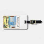 Étiquette À Bagage Affiche de voyage du Yorkshire de la Baie-du-Bruns (Devant horizontal)