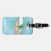 Étiquette À Bagage Affiche de voyage Jamaica Vintage (Devant horizontal)