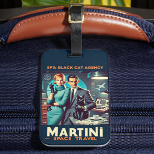 Étiquette À Bagage Affiche de voyage spatiale Martini SP5 : Agence Bl