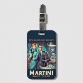 Étiquette À Bagage Affiche de voyage spatiale Martini SP5 : Agence Bl (Devant Vertical)
