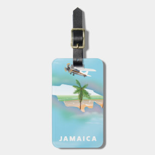 Étiquette À Bagage Affiche de voyage vintage de Jamaïque
