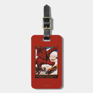 Étiquette À Bagage Affiche olympique de 1924 jeux d'hiver